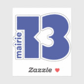 De logo van het 13e arrondissement sticker (Vel)