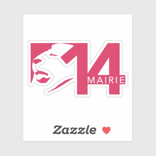 De logo van het 14e arrondissement sticker (Vel)