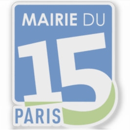 De logo van het 15e arrondissement sticker