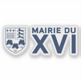 De logo van het 16e arrondissement sticker