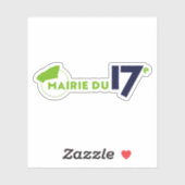 De logo van het 17e arrondissement sticker (Vel)