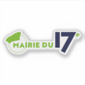 De logo van het 17e arrondissement sticker (Voorkant)
