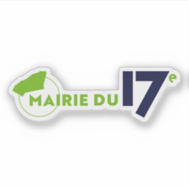 De logo van het 17e arrondissement sticker