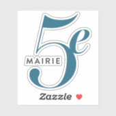 De logo van het 5e arrondissement sticker (Vel)