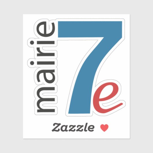 De logo van het 7e arrondissement sticker (Vel)