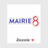 De logo van het 8e arrondissement sticker (Vel)