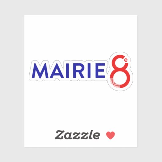 De logo van het 8e arrondissement sticker (Vel)