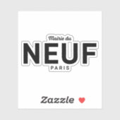 De logo van het 9e arrondissement sticker (Vel)