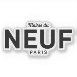 De logo van het 9e arrondissement sticker