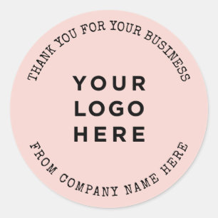 De Logo van het Bedrijf van de douane Dank u voor Ronde Sticker