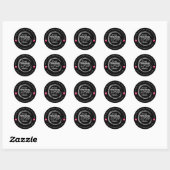 De Logo van het Bedrijf van de douane Dank u voor Ronde Sticker (Vel)