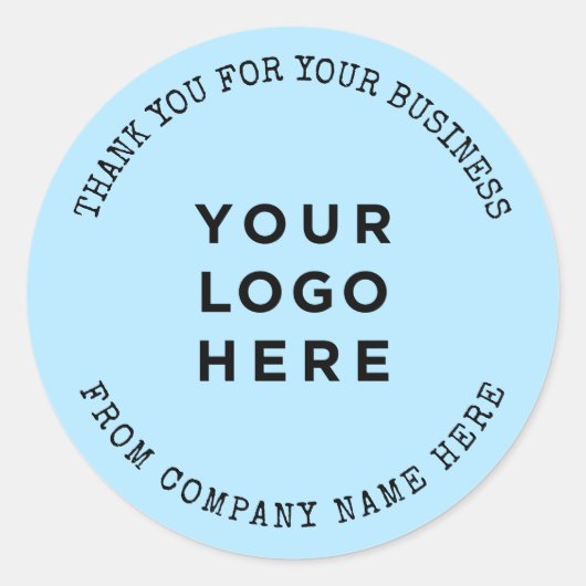 De Logo van het Bedrijf van de douane Dank u voor  Ronde Sticker (Voorkant)