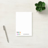 De Logo van het Bedrijf van de douane en de Tekst Post-it® Notes (Kantoor)