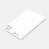 De Logo van het Bedrijf van de douane en de Tekst Post-it® Notes (Schuin)