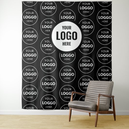 De Logo van het bedrijf van de douane voor Gebeurt Wandkleed (In situ)