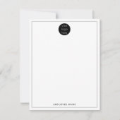 De Logo van het bedrijfsBedrijf tweemaal Begonnen Notitiekaartje (Voorkant)