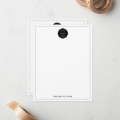 De Logo van het bedrijfsBedrijf tweemaal Begonnen Notitiekaartje (Voorkant / Achterkant in situ)