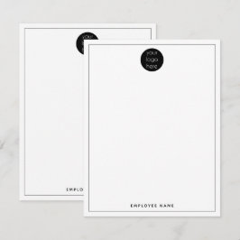 De Logo van het bedrijfsBedrijf tweemaal Begonnen Notitiekaartje