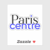 De logo van het Parijse Centrum (rond. 1, 2, 3 & 4 Sticker (Vel)