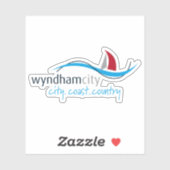 De logo van Wyndham City, Australië Sticker (Vel)