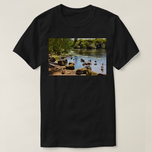 De lokale eendeenvijver t-shirt (Design voorkant)