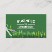 De lokale zorg & Landscaping Service Plain Green Visitekaartje (Voorkant)