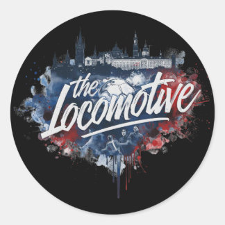 de Lokomotive - de bijnaam van de Tsjechische Rep. Ronde Sticker