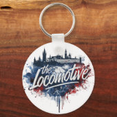 de Lokomotive - de bijnaam van de Tsjechische Rep. Sleutelhanger (Voorkant)