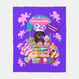 De Lollipop & Cady Shop Fleece Gooi Deken