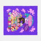 De Lollipop & Cady Shop Fleece Gooi Deken (Voorkant (Horizontaal))