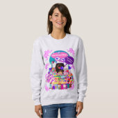 De Lollipop & Snoep Shop Dames Sweatshirt (Voorkant volledig)