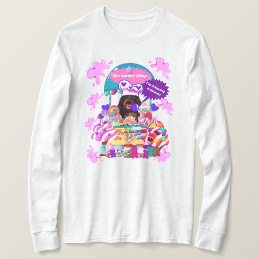 De Lollipop & Snoep Shop Dames Winter T-shirt (Design voorkant)