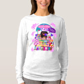De Lollipop & Snoep Shop Dames Winter T-shirt (Voorkant)