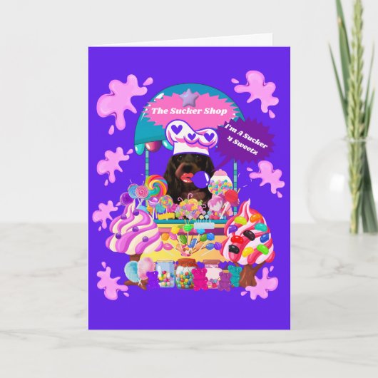 De Lollipop & Snoep Shop Note Kaart (Voorkant)