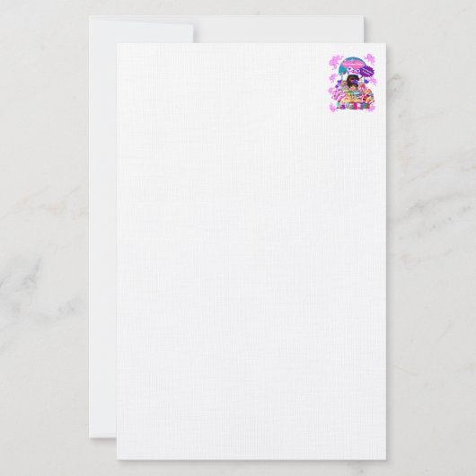 De Lollipop & Snoep Shop Stationery Briefpapier (Voorkant)