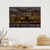 De Londense City 's nachts Poster (Keuken)