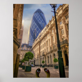 De Londense Gherkins Poster