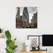 De Londense Gherkins Poster (Thuiskantoor)