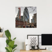 De Londense Gherkins Poster (Thuiskantoor)
