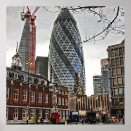 De Londense Gherkins Poster