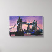De Londense towerbrug op het schilderCanvas Canvas Afdruk (Voorkant)