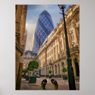 De London Gherkins Poster
