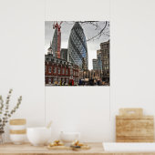De London Gherkins Poster (Keuken)
