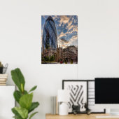 De Londonse Gherkins Poster (Thuiskantoor)