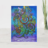 De Lone Partridge Christmas Kaart (Voorkant)