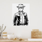 De Lone Ranger: Digitale Grens Poster (Keuken)