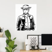 De Lone Ranger: Digitale Grens Poster (Thuiskantoor)