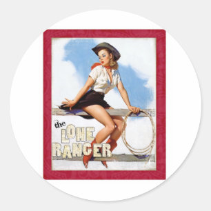 De Lone Ranger Ronde Sticker