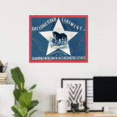 De Lone Star Liniment ~ 1866 ~ Label Poster (Thuiskantoor)