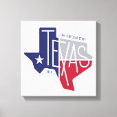De Lone Star-staat Canvas Afdruk (Voorkant)